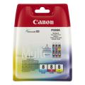 Canon cartouche d'impression cyan / magenta / jaune (0621B029 / CLI8) (multipack)