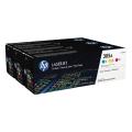 HP toner cyan / magenta / jaune (CF370AM / 305A) (multipack)