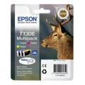 Epson cartouche d'impression cyan / magenta / jaune (C13T13064012 / T1306) (multipack)