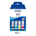 Epson cartouche d'impression noir / cyan / magenta / jaune (C13T00P640 / 104) (multipack)