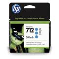 HP cartouche d'impression cyan (3ED77A / 712) (multipack)