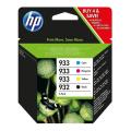 HP cartouche d'impression noir / cyan / magenta / jaune (6ZC71AE / 932933) (multipack)