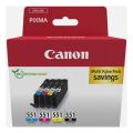 Canon cartouche d'impression noir / cyan / magenta / jaune (6509B015 / CLI551) (multipack)