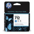 HP cartouche d'impression cyan (3ED67A / 712)